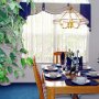 The main dining room allows up to 6 people to dine comfortably.
